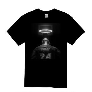 Black Graphic Men's T-Shirt Angel Kobe Bryant